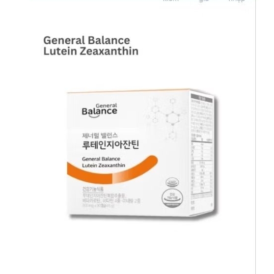 VIÊN BỔ MẮT LUTEIN  ZEAXANTHIN HÀN QUỐC