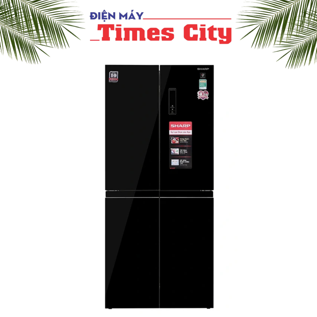 Tủ lạnh Sharp Inverter 401 lít Multi Door SJ-FXP480VG-BK
