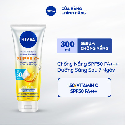 Sữa Dưỡng Thể & Chống Nắng SPF50 PA+++ NIVEA Vitamin Super C+ 300ml / Kem Body / Kem Chống Nắng Body - 99195