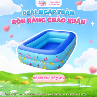 [PUNIKIDS] BỂ BƠI CHO BÉ SIZE 1M2, BỂ BƠI MÙA HÈ GẤP GỌN TIỆN LỢI