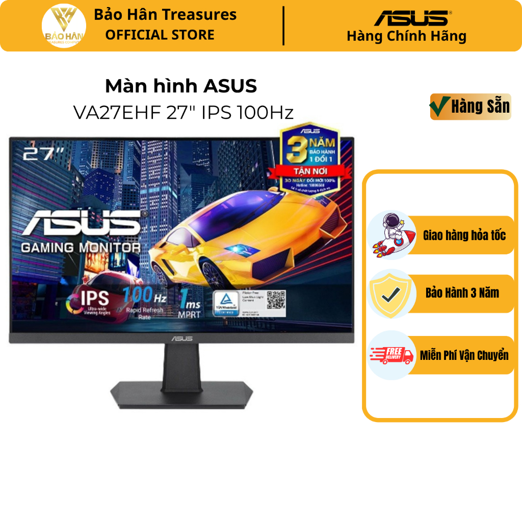Màn Hình Máy Tính ASUS VA27EHF 27" IPS 1ms MPRT 100Hz Viền Mỏng Bảo Vệ Mắt - Hàng Chính Hãng
