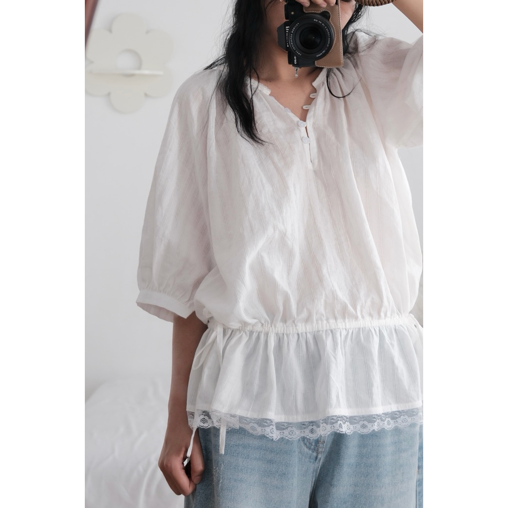 Áo kiểu babydoll Kimmy Top ୨୧ 𝐁𝐲 𝐄𝐢𝐠𝐡𝐭𝐞𝐞𝐧 𝐀𝐠𝐚𝐢𝐧