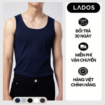 Áo Thun Ba Lỗ Nam LADOS-9203 Chất Thun Gân Cao Cấp, Form Basic Chuẩn Trẻ Trung Năng Động