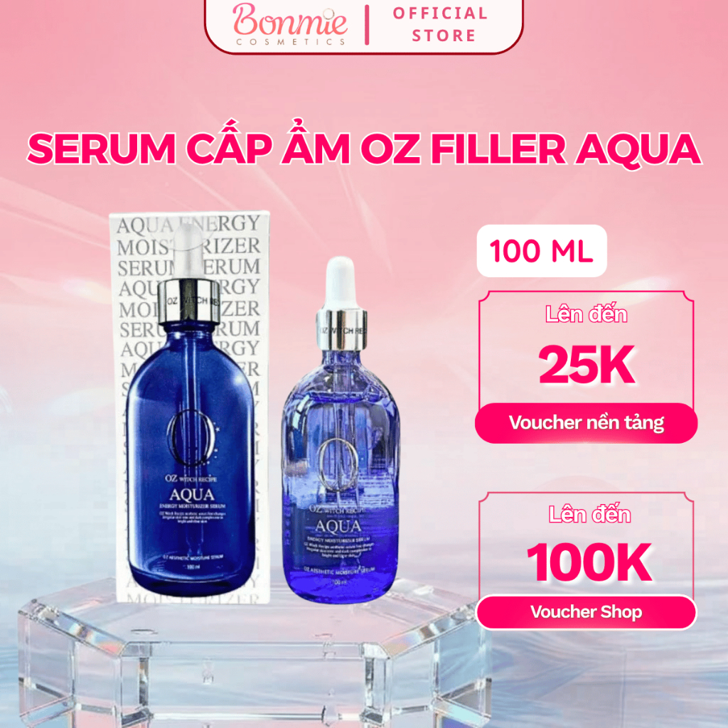Serum Cấp ẩm oz Filler Aqua Kết Hợp Peptide Witch Recipe 100ml