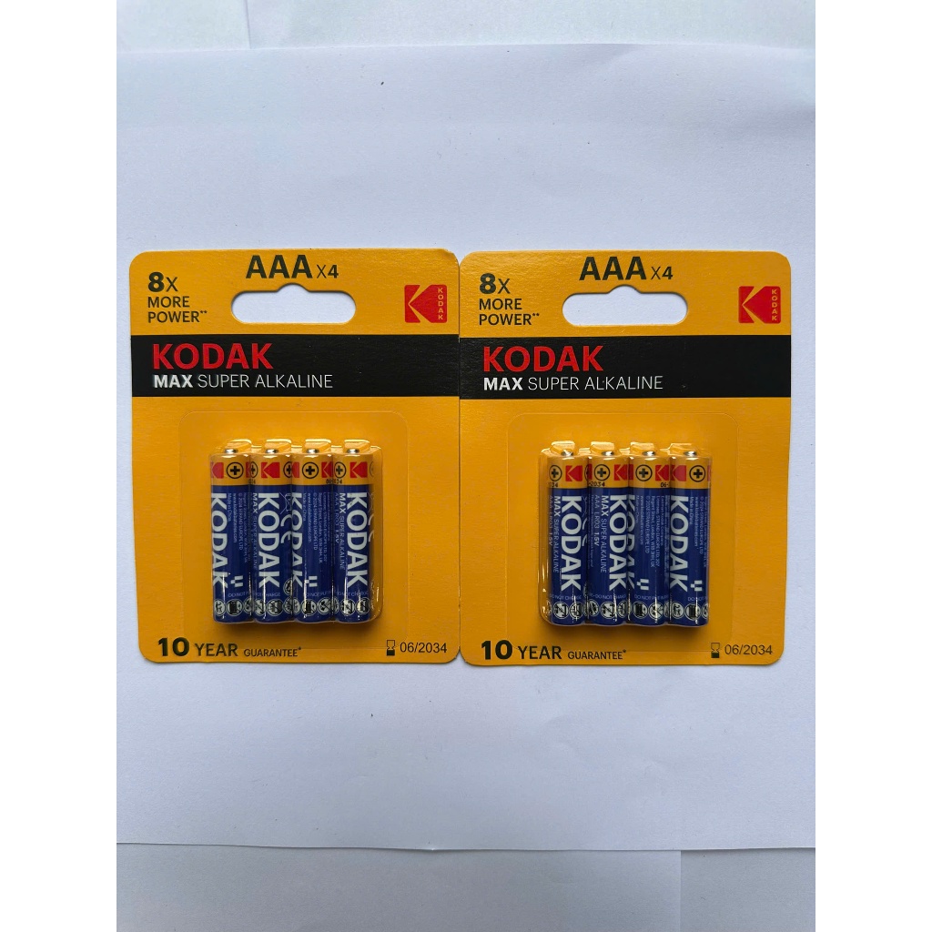 [Set 10 Vỉ] Pin Đũa AAA KODAK Max Super Alkaline LR03 – Pin Kiềm Bền Bỉ, Ổn Định, Chính Hãng
