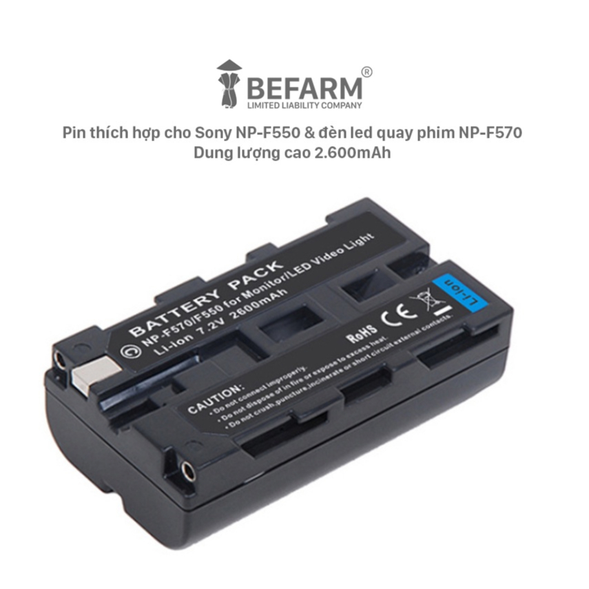 Pin màn hình Sony NP-F550 / F770 / F970, Pin đèn chụp ảnh Pin NP-F550 / F770 / F970