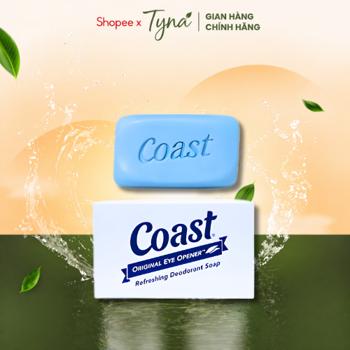 (TÁCH LẺ) XÀ BÔNG COAST HỘP TRẮNG/ XÀ BÔNG COAST HỘP XANH THƠM MÁT NHẸ, 113g/CỤC - Mỹ