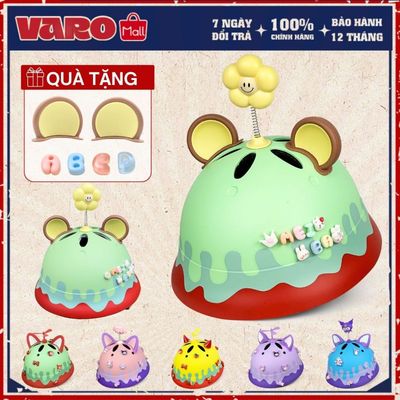 [Tặng Charm Tên] Mũ thể thao trẻ em Varo Macaron cho bé từ 2-7 tuổi-Nón tai bèo kem chảy dễ thương