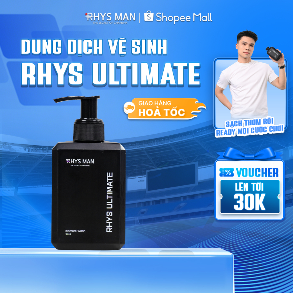 Dung dịch vệ sinh nam hương bạc hà Rhys Ultimate 120ml RHYS MAN