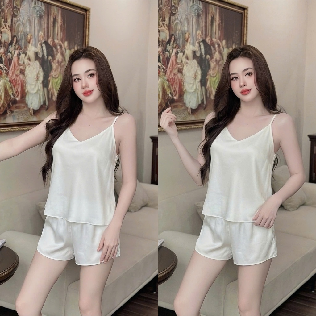 Set Bộ Đồ Bộ Ngủ Đồ Mặc Nhà Đồ Ngủ Mặc Nhà Hai Dây Quần Cộc Hisexy MS02 | BigBuy360 - bigbuy360.vn