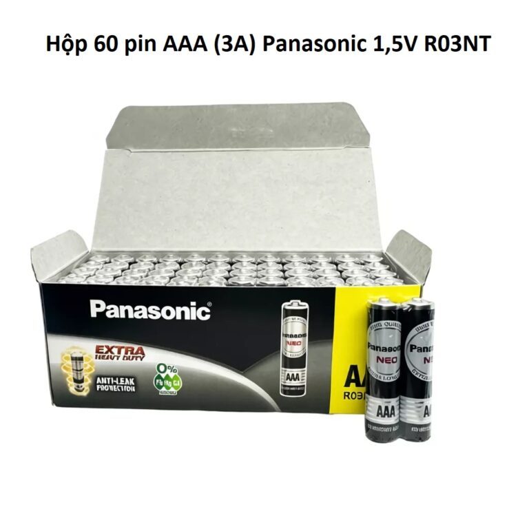 Hộp 60 pin AAA (3A) Panasonic Neo 1,5V R03NT và AA (2A) Alkailine LR6T/ AAA (3A) Alkailine LR03T