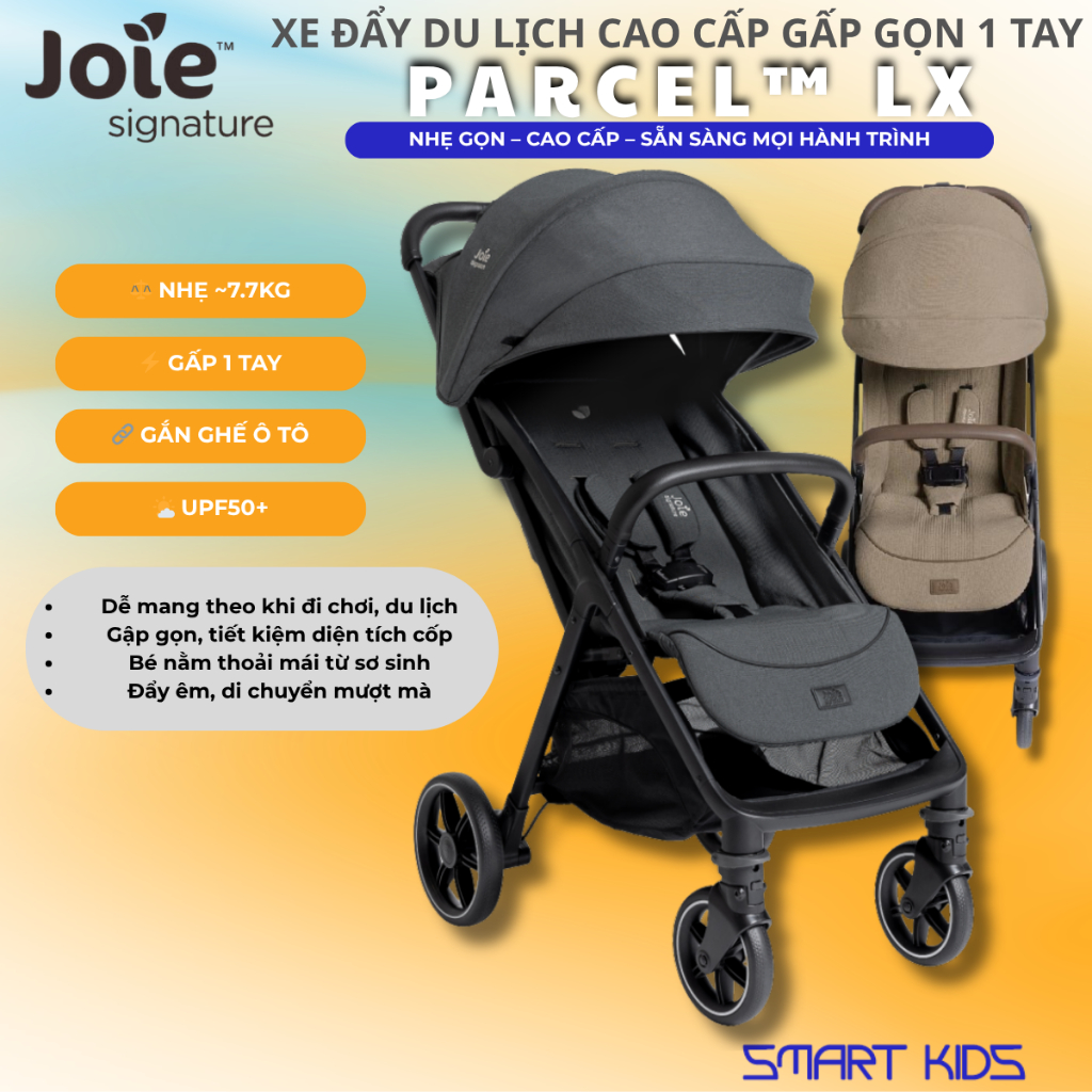 Xe đẩy Trẻ Em Joie Parcel LX W/ RC & ADPT & TB Dành cho bé từ sơ sinh đến 22kg