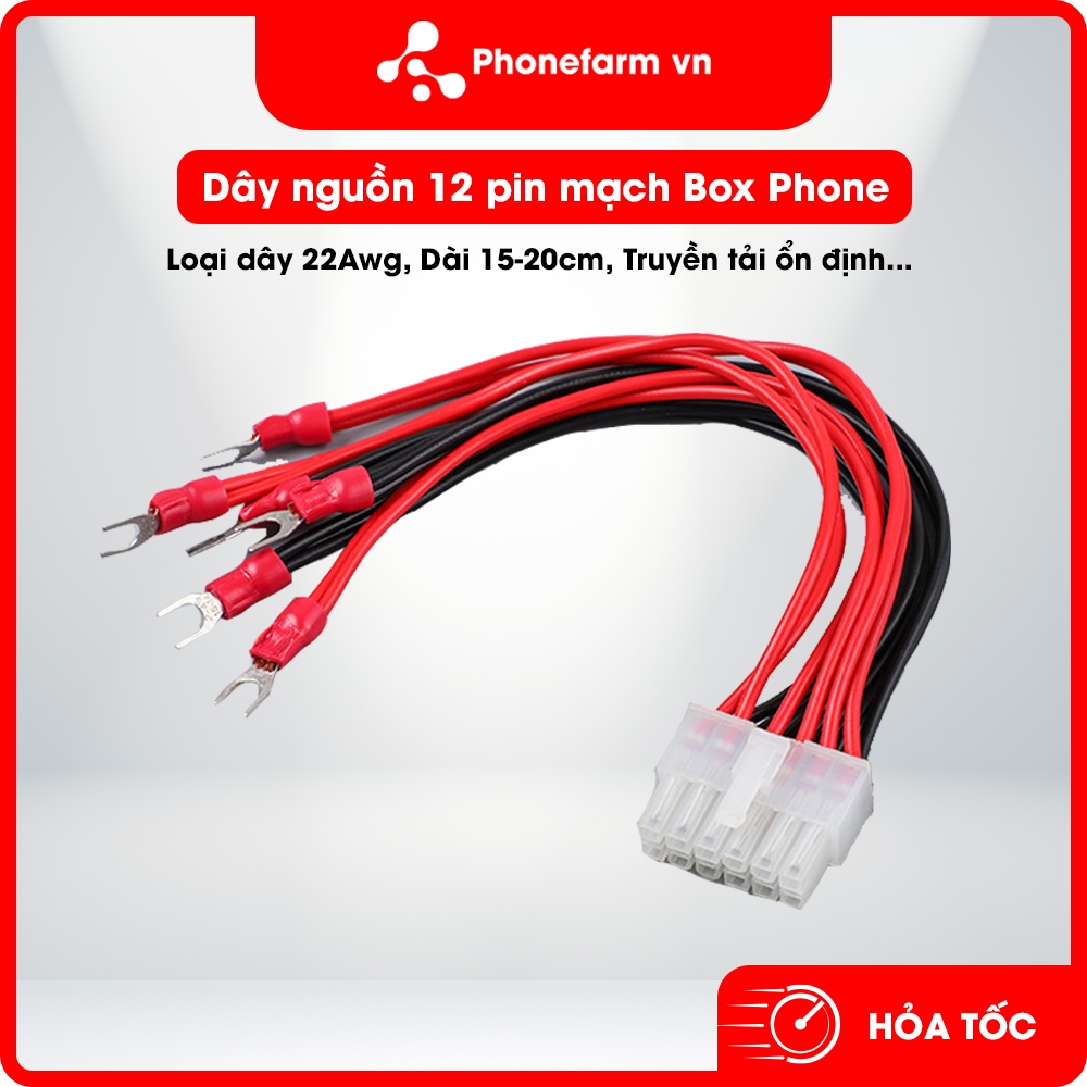 Dây nguồn 12 pin cho mạch Box Phone Farm