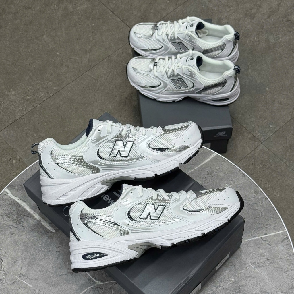 Giày thể thao New Balance 530 Silver White Navy - GR530SB1 | Beater8.10