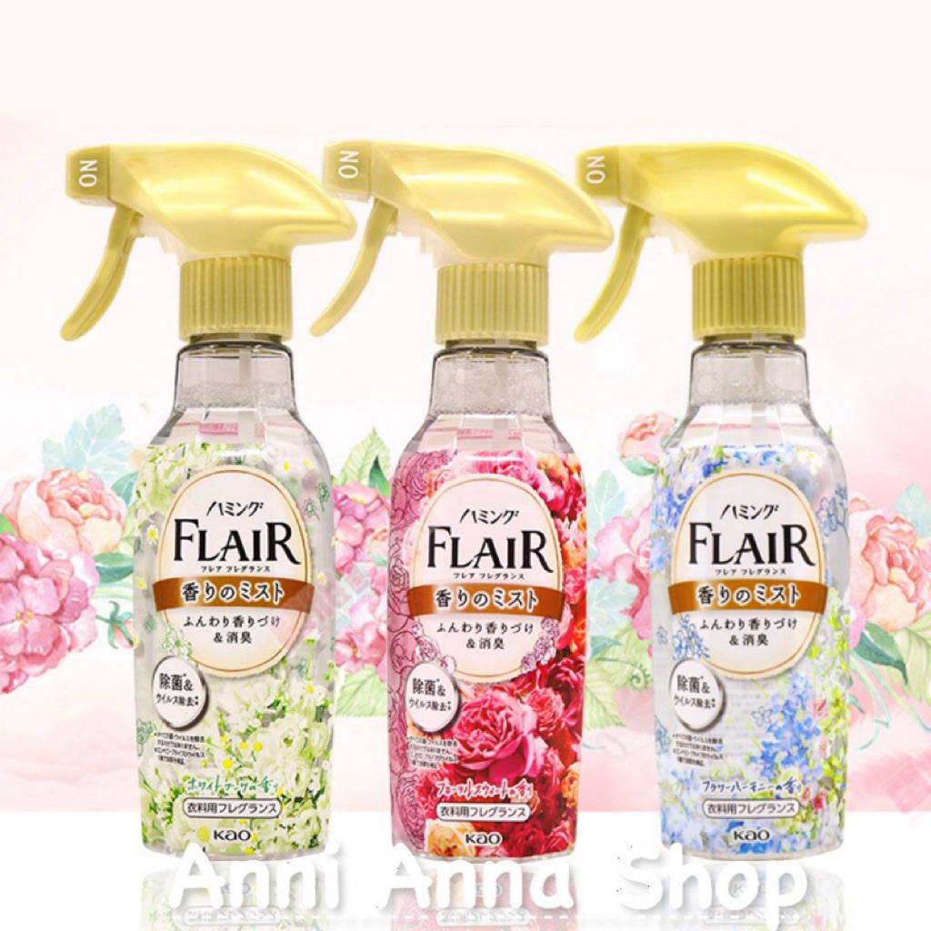 1 Chai Xịt Thơm Khử Mùi Kháng Khuẩn Quần Áo Humming Flare Fragrance Spray Flair Kao