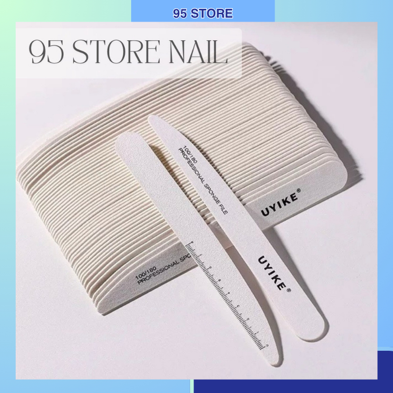 Dũa móng tay , dũa đo móng ,dũa chia vạch nail thước dũa UYIKE nail.nailgiare95