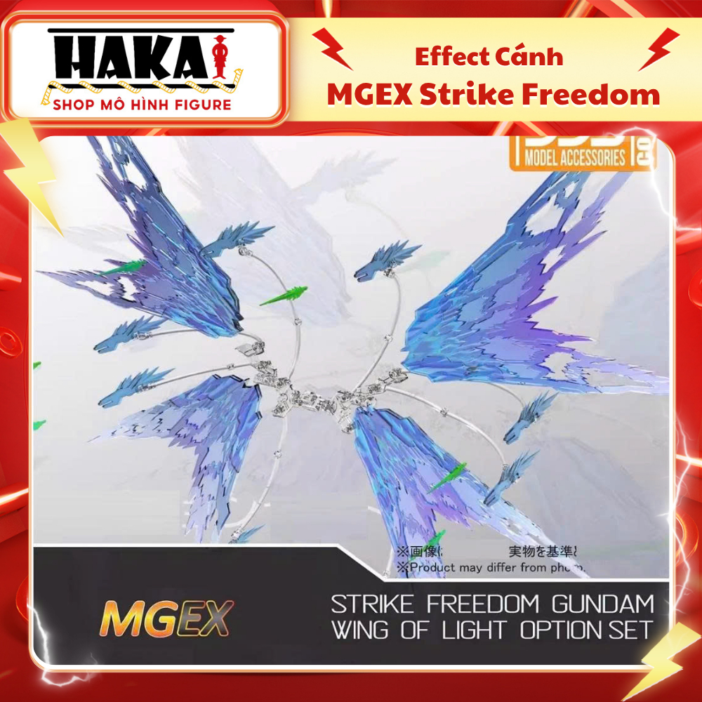 Bộ mô hình effect Wing of Light dành cho MGEX Strike Freedom Gundam - Mô hình Figure Hakai Shop