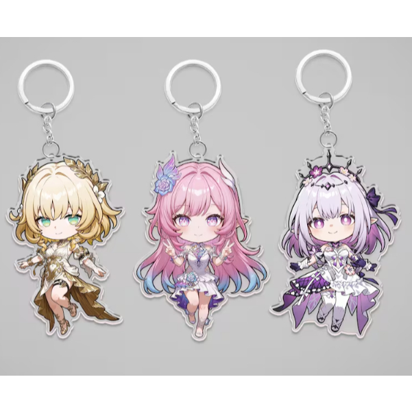 Honkai: Star Rail Acrylic Keychain - Aglaea, Cyrene, Castorice