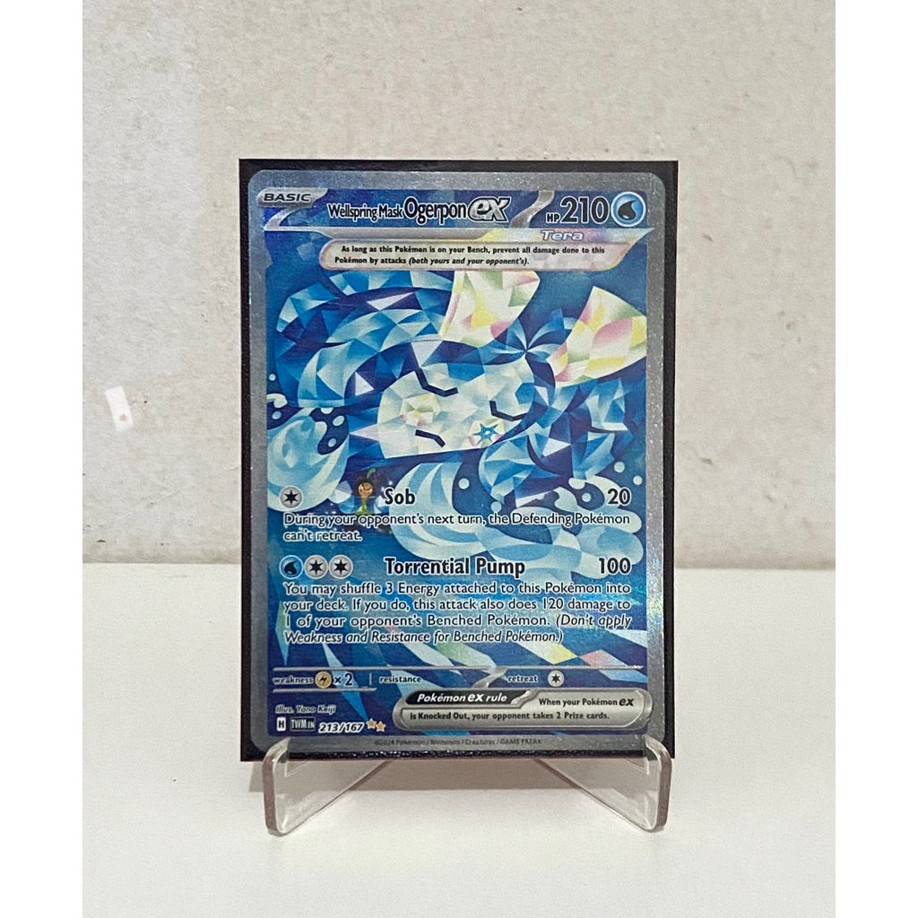 Thẻ Pokemon TCG English Twilight Masquerade SIR Wellspring Mask Ogerpon [213/167]