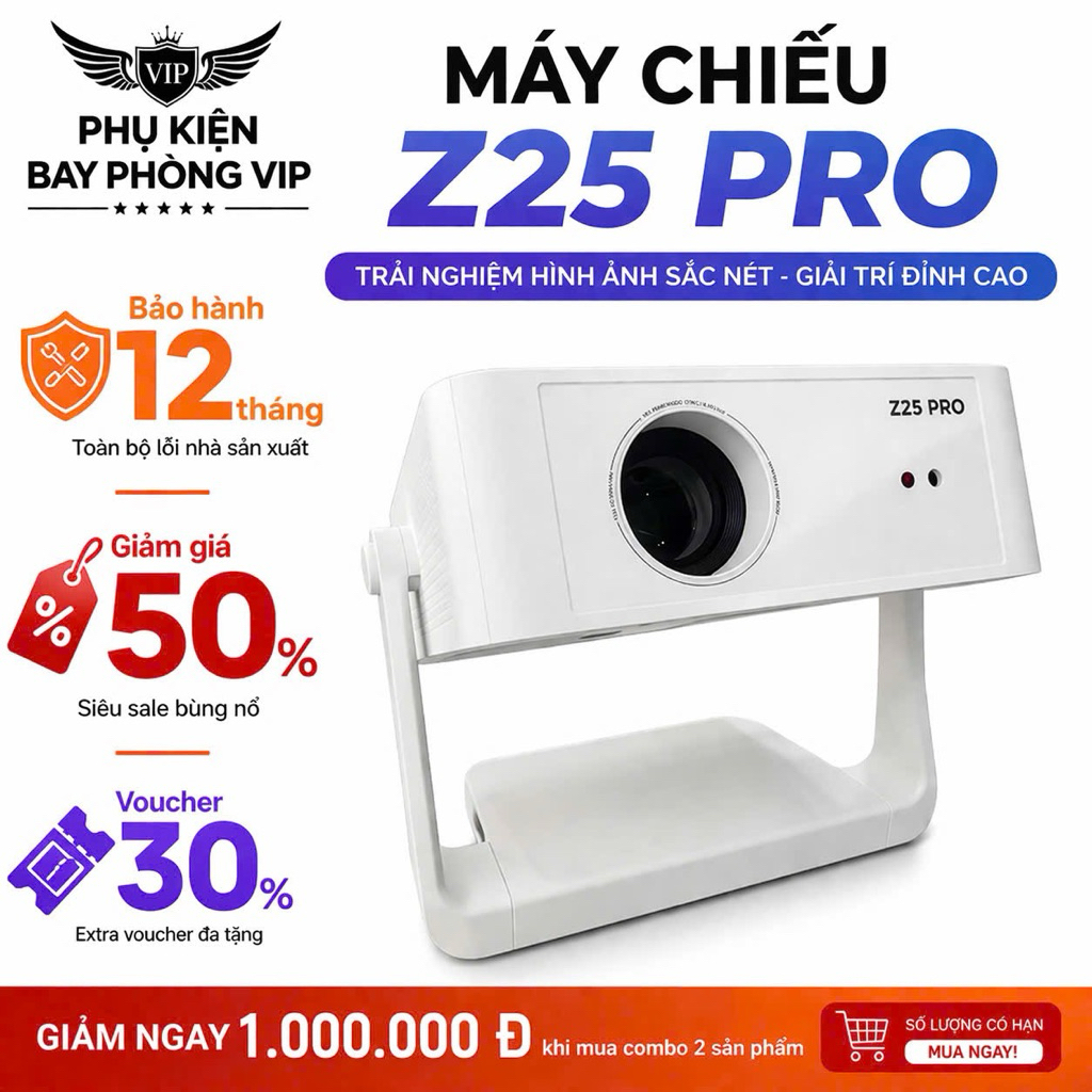 Máy Chiếu Z25 Pro - Full HD 1080 | Tặng USB Hiệu Ứng Cảnh 64GB | Đi Cảnh, Xem Phim, Youtube..