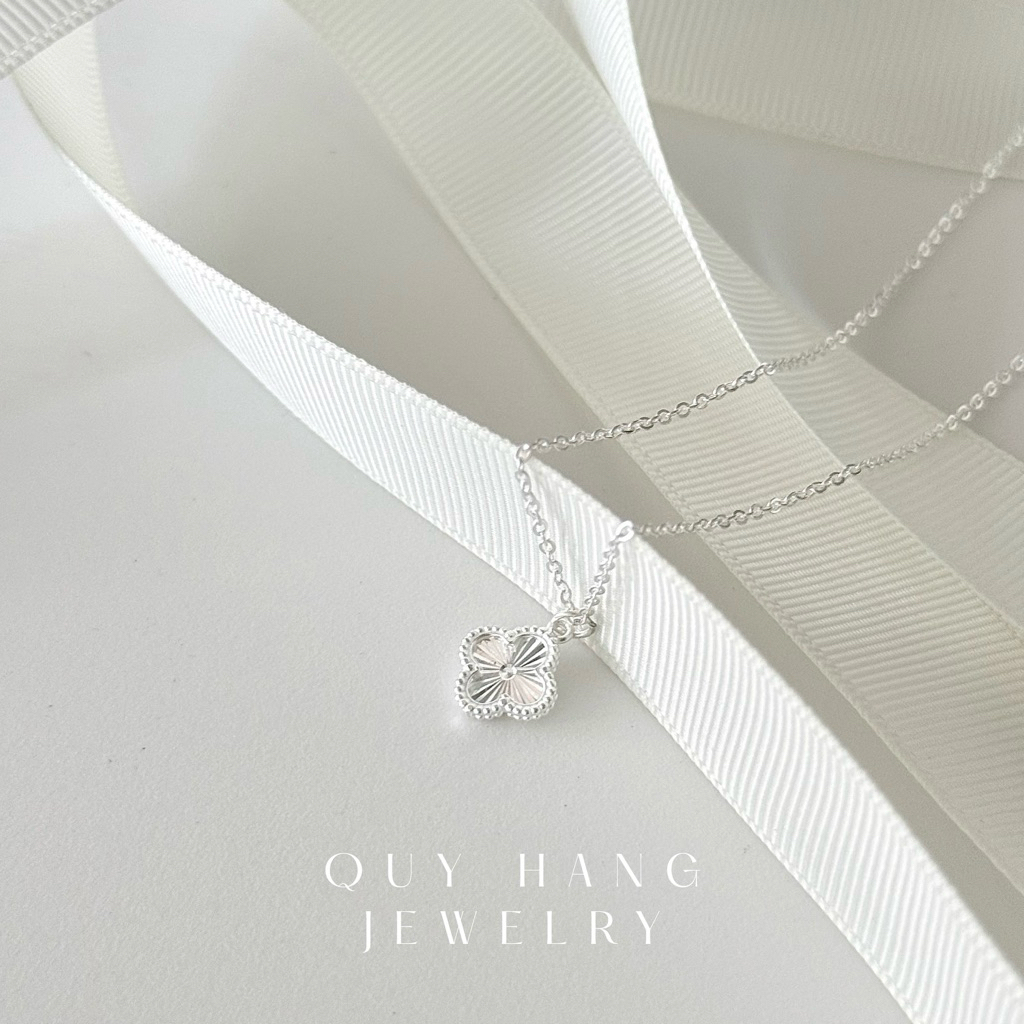 Dây chuyền bạc 925 mặt Van.cleef - [Quý Hằng Jewelry]