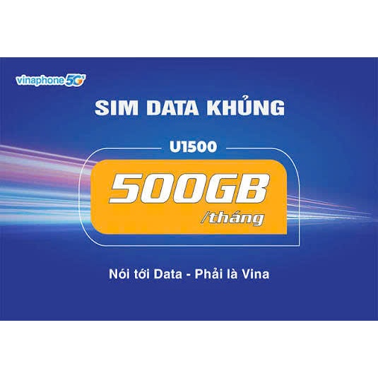 SIM Vinaphone U1500 4G/5G – SIM Data tốc độ cao – Lắp vào dùng ngay