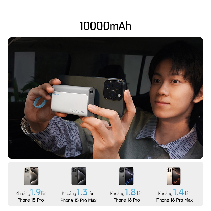 【Được chứng nhận CCC】CUKTECH Pin Dự Phòng Mini 10000mAh Sạc Nhanh 30W – Tích Hợp Dây Hỗ Trợ iP 16/15/14 (CP13 Power Bank | BigBuy360 - bigbuy360.vn