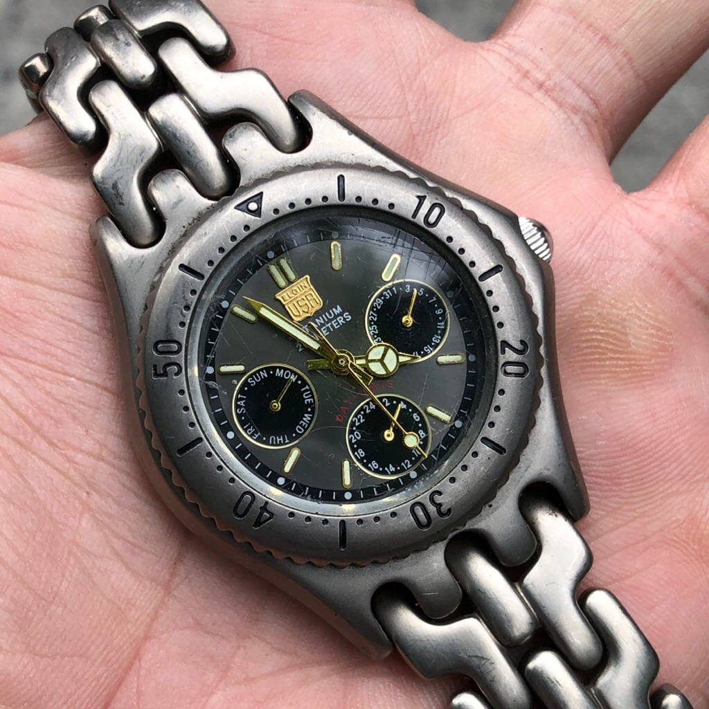 Đồng hồ Nam ELGIN  6kim thương hiệu Mỹ