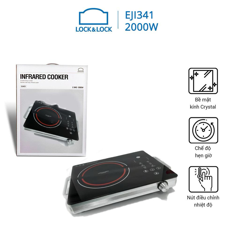 Bếp hồng ngoại LOCK&LOCK 2.000Watt - EJI341