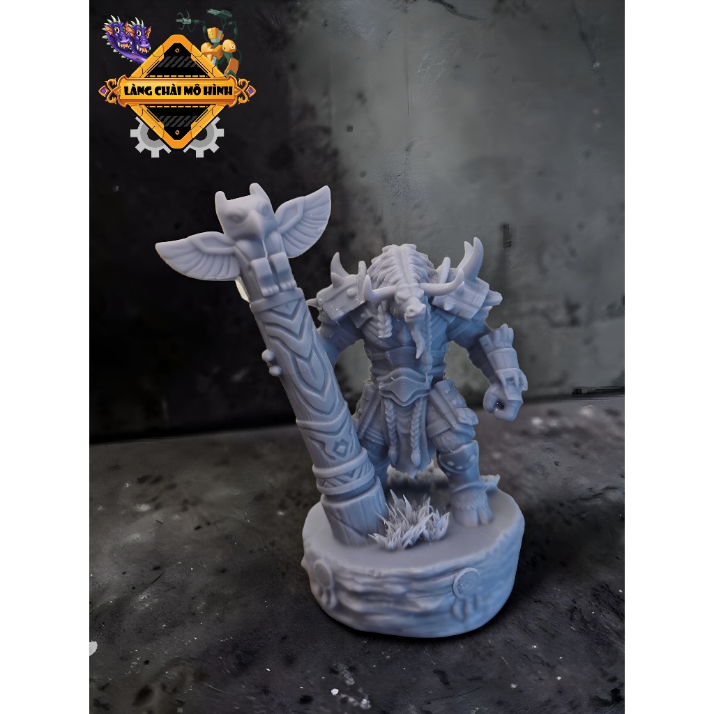 [World of Warcraft] Mô hình Baine Bloodhoof thủ lĩnh tối cao tộc Tauren - Mô hình decor góc gaming