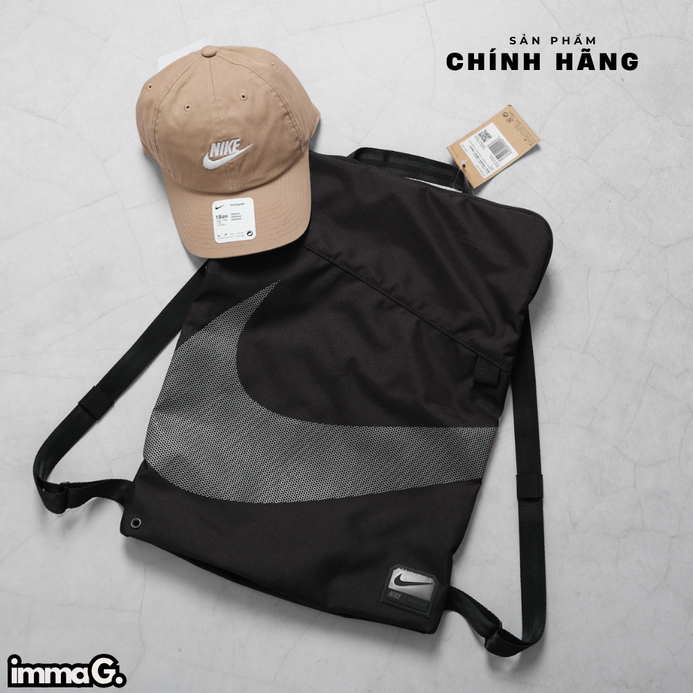 Balo Thể Thao NIKE Utility 2.0 Gymsack Đen - Balo Tập Gym Du Lịch Nhỏ Gọn HF0655-010 | IMMA.G