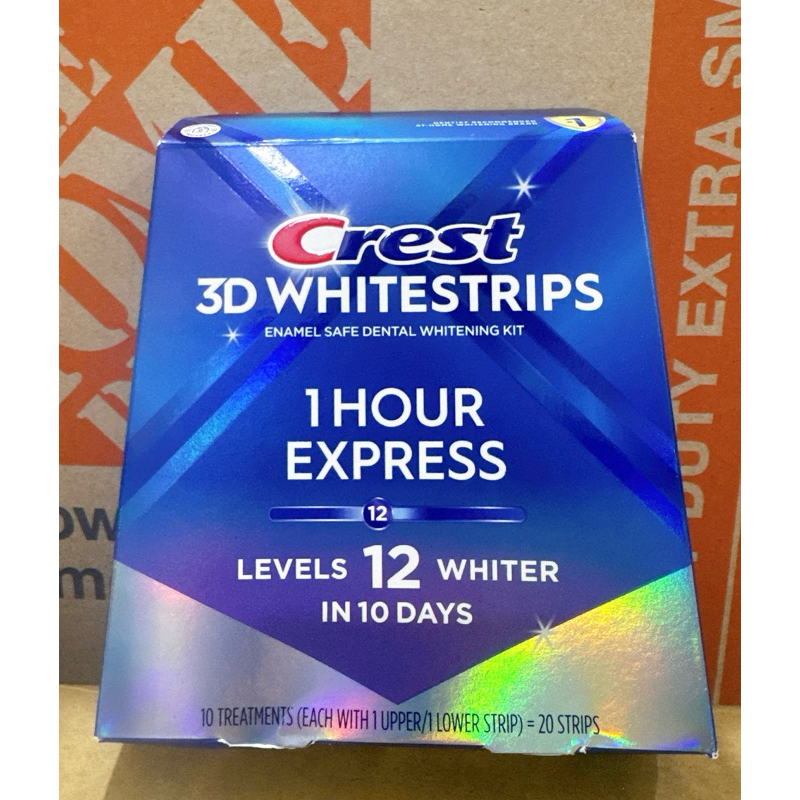 Miếng dán trắng răng Crest 1 Hour Express Level 12