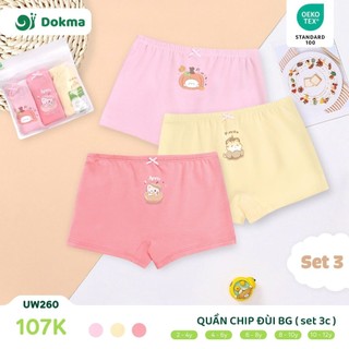 Sét quần chíp đùi bé gái Dokma