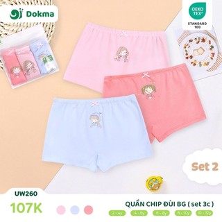 Sét quần chíp đùi bé gái Dokma