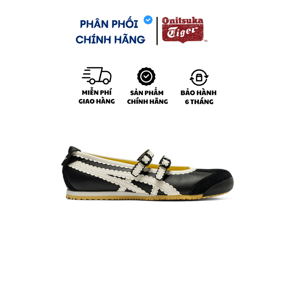 Giày Onitsuka Tiger Ballet 'Black White' Chính Hãng, Onitsuka Tiger Real Fullbox