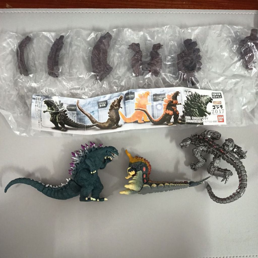mô hình nhân vật figure Kaiju 1992 Bandai Godzilla Battra Larva; Godzilla 1999;Mechagodzilla; 2016 4