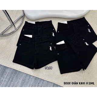 Quần Short Nử Co Giản Thêu Ngựa Ôm Dáng Dể Phối Đồ