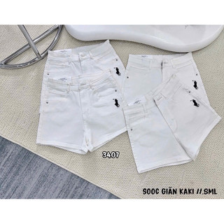 Quần Short Nử Co Giản Thêu Ngựa Ôm Dáng Dể Phối Đồ