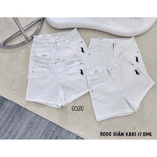 Quần Short Nử Co Giản Thêu Ngựa Ôm Dáng Dể Phối Đồ