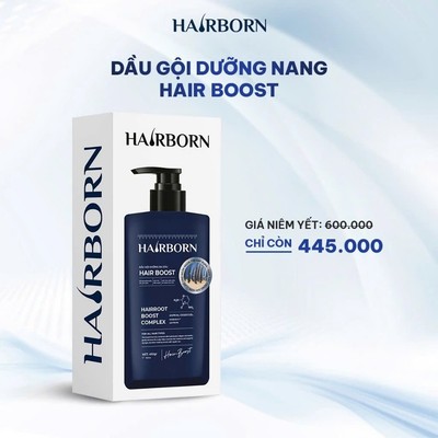 Dầu Gội Thảo Dược Hair-Boost Hỗ Trợ Giảm Rụng & Kích Thích Mọc Tóc, Chiết Xuất Bồ Kết (300ml)
