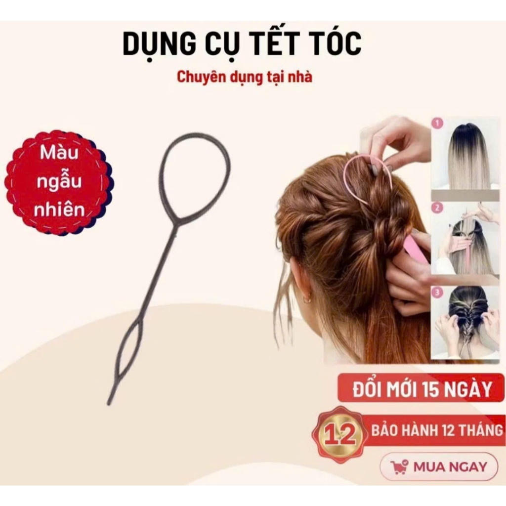 Qùa tặng Bộ tết tóc 4 món cho khách hàng mua Quạt tích điện để bàn