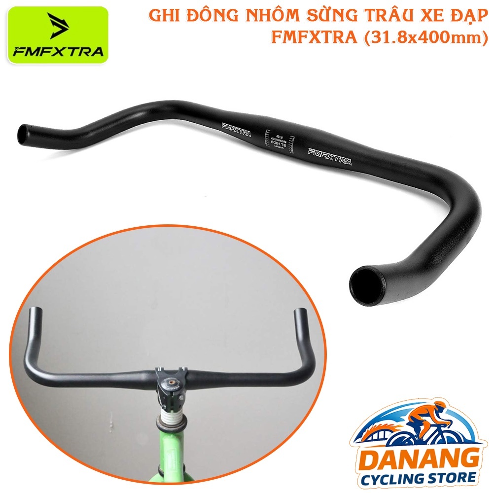 Ghi Đông Sừng Trâu Xe Đạp FMFXTRA  31.8 x 400mm – Hợp Kim Nhôm Nhẹ, Cỡ Kẹp 31.8mm