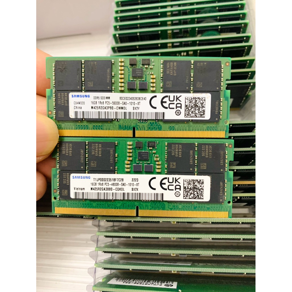 Ram Laptop ddr5 16Gb bus 5600, 4800 MHz Samsung bảo hành 5 năm
