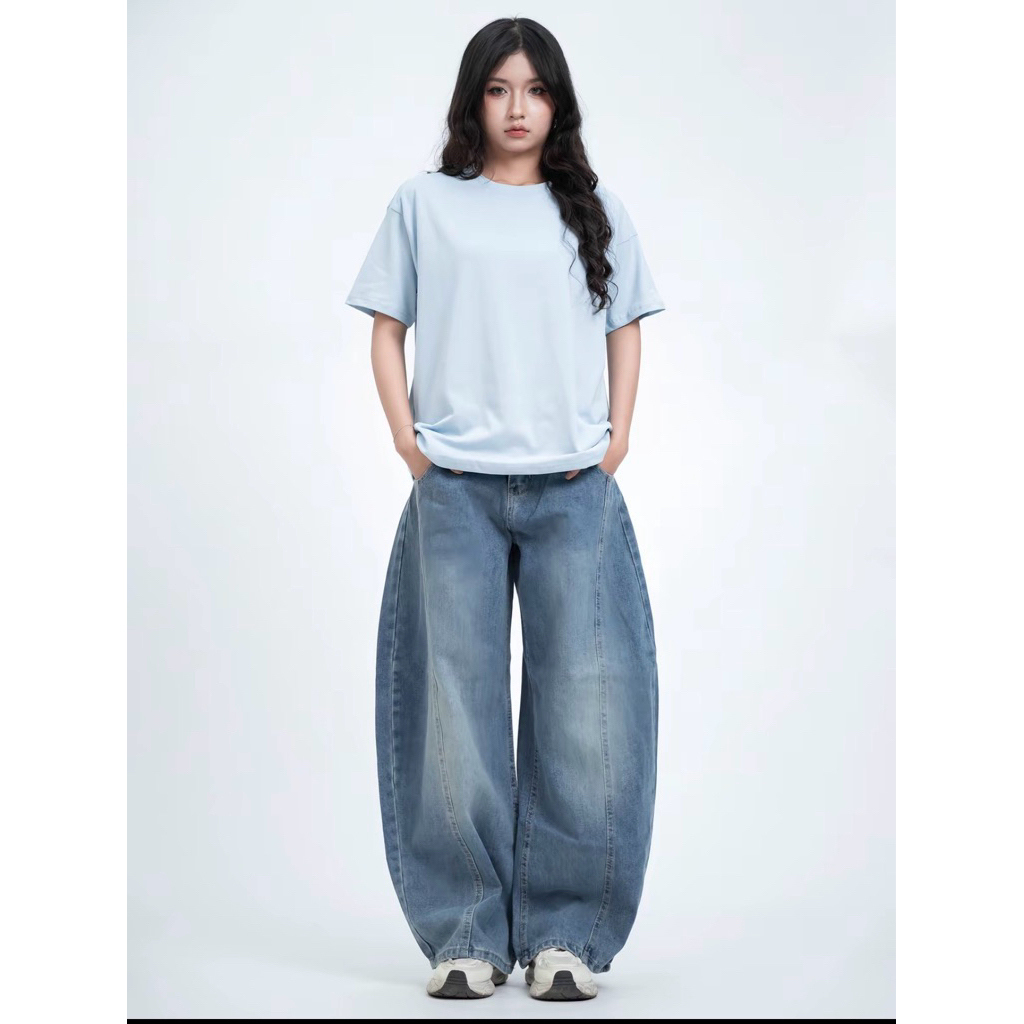 Quần Dài Jeans Ống Bí Thời Trang Nam Nữ Phong Cách StreetWear, Quần Jean Ống Cong Form Rộng | BigBuy360 - bigbuy360.vn