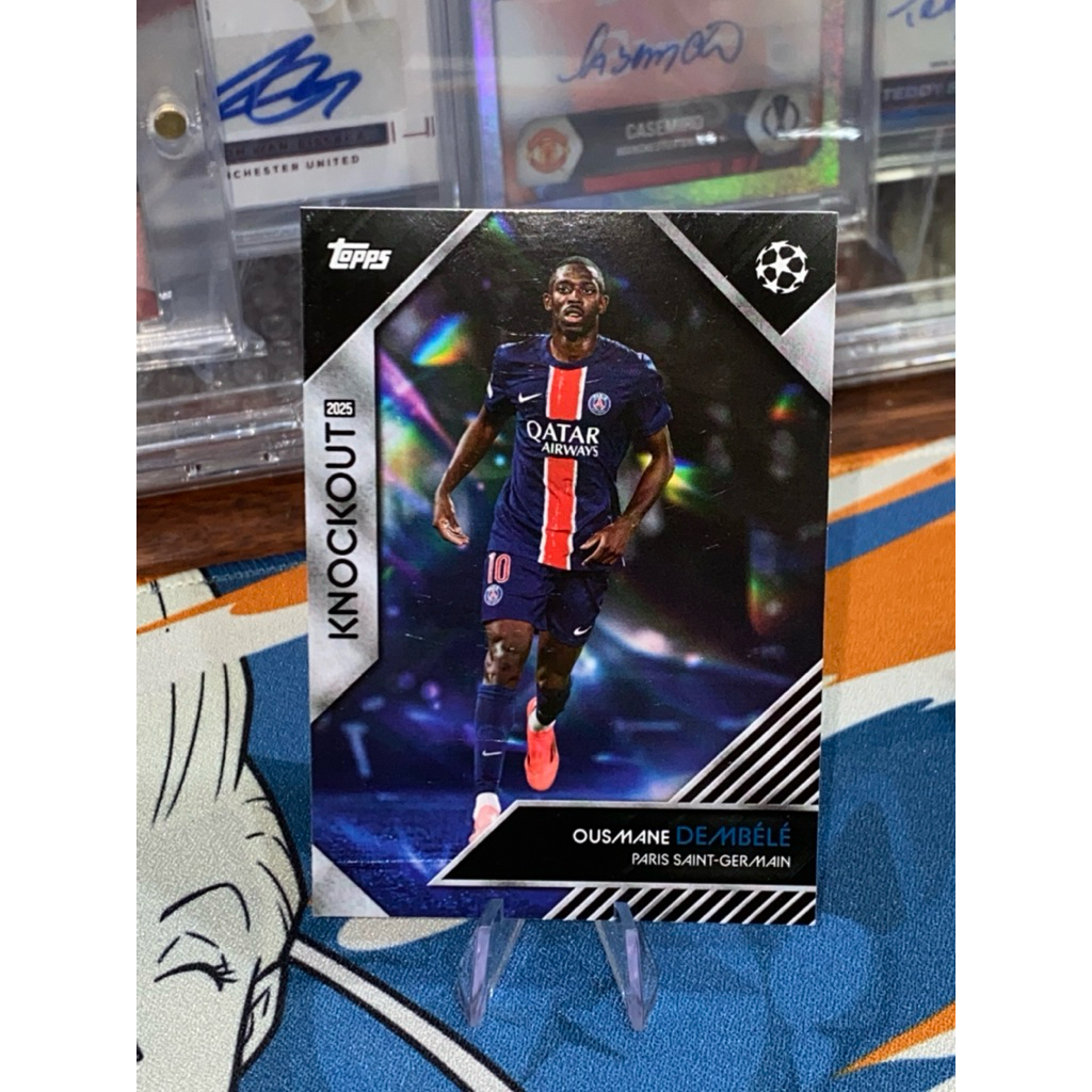 [MÙA PRIME QUẢ BÓNG VÀNG] Thẻ Cầu Thủ Ousmane Dembele Topps Knock Out 2025 PSG (Thẻ Cứng)