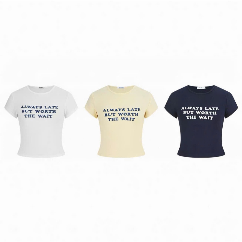 Áo thun babytee nữ ngắn tay ,áo phông form vừa màu mơ in chữ Alway cá tính chất cotton thoáng mát | BigBuy360 - bigbuy360.vn