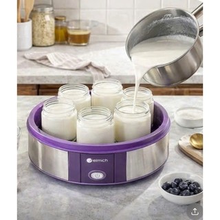 Máy làm sữa chua Elmich - 7 cốc thủy tinh cao cấp, tự động ủ, giữ nhiệt tốt - Bảo hành 12 tháng