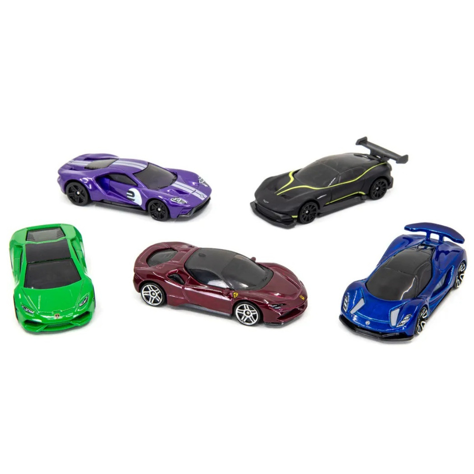 Xe mô hình Hot Wheels HW Motor Show 2025 (Aston Martin, Ferrari, Ford GT, Lamborghini, Lotus) Tỉ lệ 