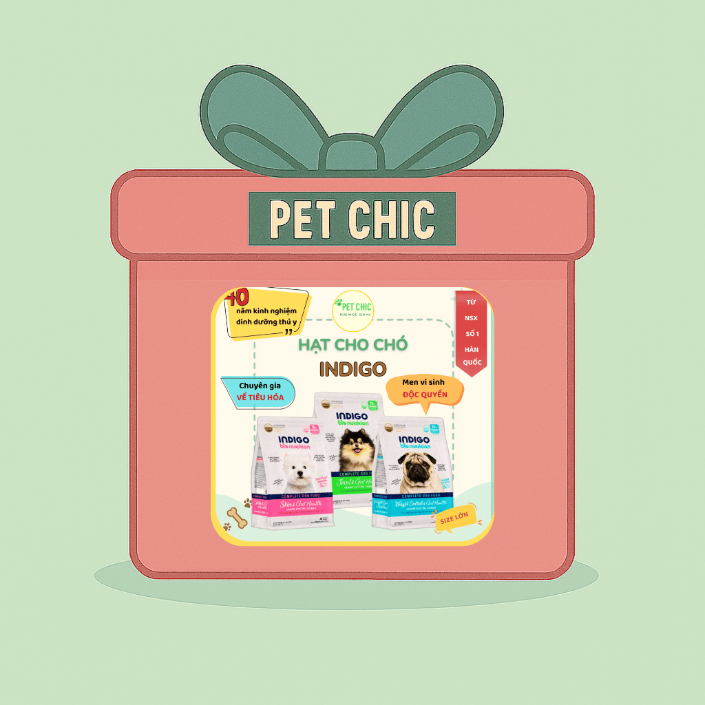 Quà Tặng Khách Hàng Mua Hạt Cho Chó INDIGO - Thương Hiệu Hàng Đầu Hàn Quốc | PET CHIC