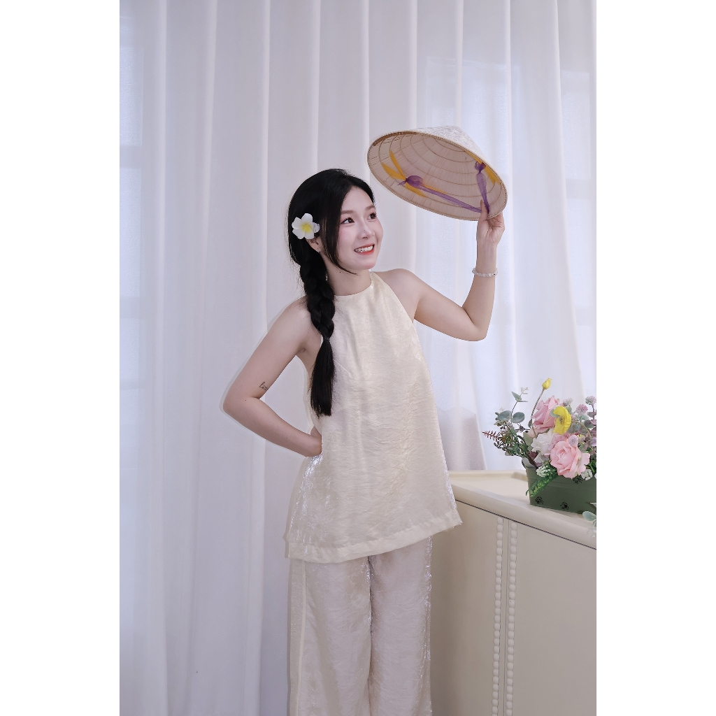 LYC FASHION - Thanh Chi Set Yếm Kèm Quần Ống Rộng | BigBuy360 - bigbuy360.vn